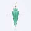 Natural Green Aventurine Pendants G-P236-03-2