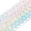 Transparent Painted Glass Beads Strands LS-DGLA-A034-T8mm-A21-2