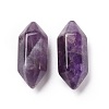Natural Amethyst Double Terminal Pointed Pendants G-C007-02A-08-2