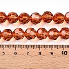 Baking Paint Transparent Glass Beads X1-DGLA-A035-T10mm-A04-5