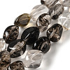 Glass Imitation Rutilated Quartz Beads Strands G-B078-D30-04-1