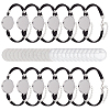 DIY Faux Suede Cord & Aluminum Heat Transfer Blank Bracelet Making Kits DIY-DR0002-38-1