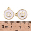 Golden Plated Alloy Charms LS-X-ENAM-S118-01G-3