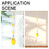 CHGCRAFT Glass Teardrop & Octagon Prisms Suncatchers Hanging Ornaments HJEW-CA0001-56-5