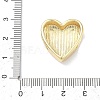 Heart Brass Slide Charms KK-P349-18B-G-3