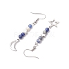 Natural Mixed Stone Dangle Earring EJEW-JE05934-4