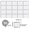 Empty Rectangle Iron Palette Pans MRMJ-WH0064-24-2