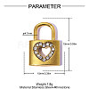 304 Stainless Steel Rhinestone Pendants X-STAS-OY015-43G-2