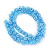 Handmade Millefiori Glass Bead Strands LAMP-J035-8mm-09-3