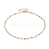 Faceted Round Natural Multicolor Tourmaline Beaded Necklaces NJEW-JN03215-02-1