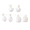 3Pcs 3 Styles Natural Keshi Pearl Pendants PALLOY-JF04240-1