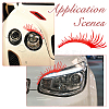 PET Eyelash Car Stickers STIC-WH0004-04C-6