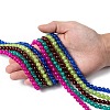 20 Colors Spray Painted Crackle Glass Beads Strands CCG-X0012-01-8mm-4