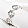 304 Stainless Steel Cuff Bangles for Women BJEW-Z150-01P-01-1