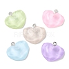 Translucent Resin Pendants RESI-A025-06C-1