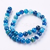 Natural Striped Agate/Banded Agate Beads Strands X-G-G582-10mm-10-2