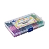 15 Colors Transparent Crackle Glass Beads CCG-X0011-01-6x8mm-2