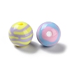 Two Tone Opaque Acrylic Beads X-SACR-I005-07A-2