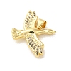 Rack Plating Brass Micro Pave Clear Cubic Zirconia Pendants KK-C047-20B-G-2