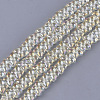 Electroplate Glass Beads Strands EGLA-T017-04B-1