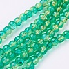 Crackle Glass Beads Strands X-CCG-Q002-6mm-07-1