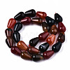 Natural Multi-Color Agate Beads Strands G-S359-247-2