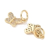 Brass Micro Pave Cubic Zirconia Pendants KK-D386-12G-2