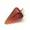 Mixed Cone Pendulum Natural & Synthetic Mixed Stone Pendants G-R220-36-2