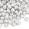 Faceted Round Plated Acrylic Beads PACR-L001-12mm-S-1