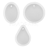 30Pcs 3 Style DIY Silicone Pendant Molds DIY-LS0003-16-1