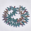 Electroplate Glass Beads Strands EGLA-T017-06-3