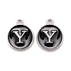 Platinum Plated Alloy Charms ENAM-S118-02Y-P-1
