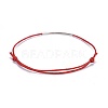 Adjustable Waxed Cotton Cord Bracelets X-BJEW-JB04206-4
