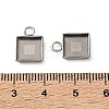304 Stainless Steel Pendant Cabochon Settings STAS-Z201-02P-02-3