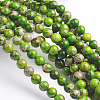 Dyed & Heated Natural Imperial Jasper Round Bead Strands G-M274-02-10mm-1