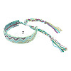 Cotton Braided Wave Pattern Cord Bracelet FIND-PW0013-002G-1