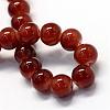 Baking Paint Imitation Jade Glass Round Bead Strands DGLA-Q021-8mm-11-2