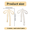 8Pcs 2 Colors Brass Pendants KK-GO0001-68-2