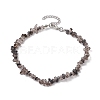 Natural Gemstone Beads Anklets AJEW-AN00583-08-1