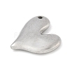 304 Stainless Steel Heart Pendants LS-STAS-R162-01P-03-2