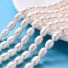 2 Strands Natural Cultured Freshwater Pearl Beads Strands PEAR-NB0001-10-7
