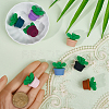 10 Colors Plant Food Grade Eco-Friendly Silicone Focal Beads SIL-SP0001-11-3