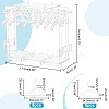 1 Set Transparent Acrylic Earring Display Stands EDIS-PH0001-28-3