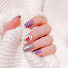 Stainless Steel DIY Nail Art Templates MRMJ-WH0092-060-4