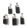 Natural Black Tourmaline Pendants G-D350-02P-1