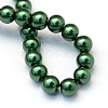 Baking Paint Pearlized Glass Pearl Round Bead Strands X-HY-Q003-12mm-75-4