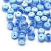 Transparent Stripe Resin Beads RESI-S345-8mm-07-1