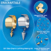 Unicraftale DIY Cone Charm Cuff Ring Making Kit STAS-UN0039-59-5