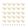 DICOSMETIC 50Pcs Bowknot Alloy Stud Earring Findings FIND-DC0005-03-8