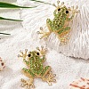 Alloy & Rhinestone Stud Earrings FS-WG98FAE-01-4